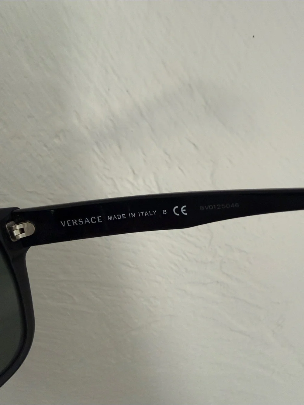 Versace Men's Black Sunglasses with Dark Lenses